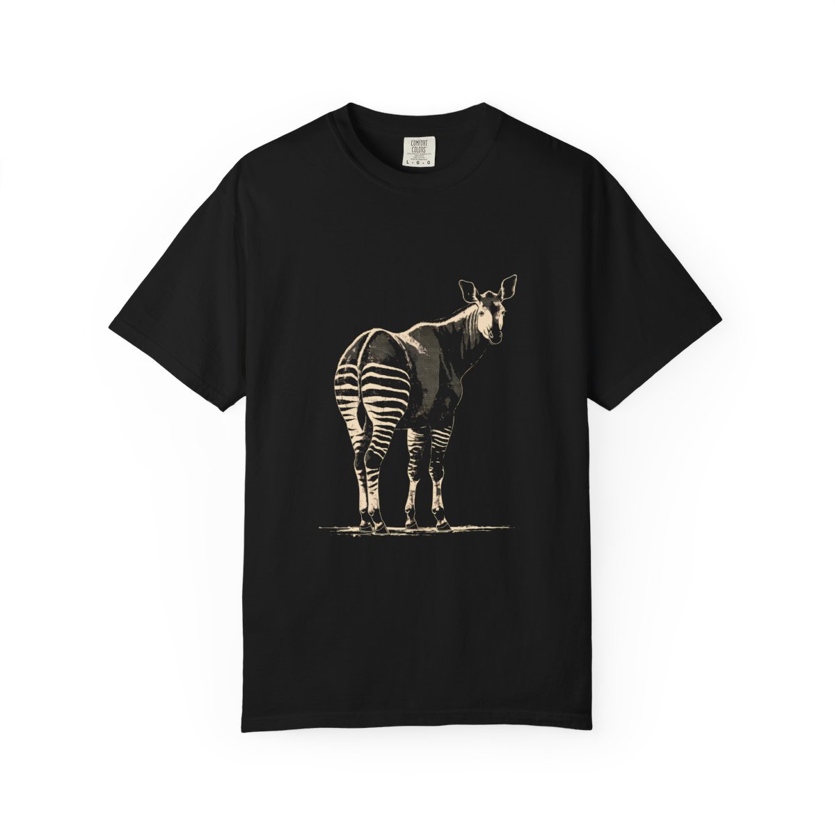 Okapi Tee — Ituri Forest | Garment-Dyed Cotton Forest Giraffe T-Shirt - Image 3