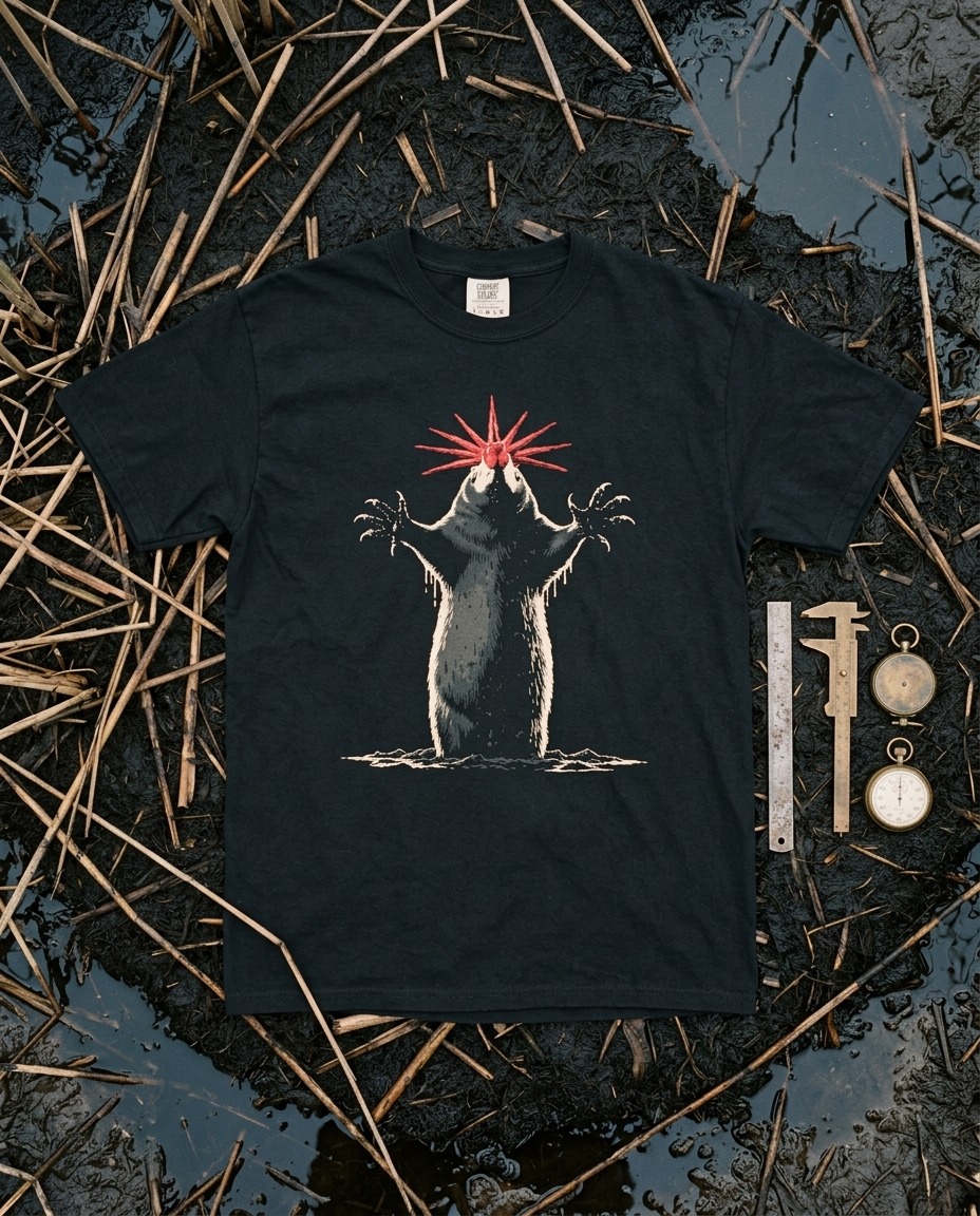 Star-nosed Mole Tee — Great Lakes | Garment-Dyed Cotton T-Shirt - Image 2