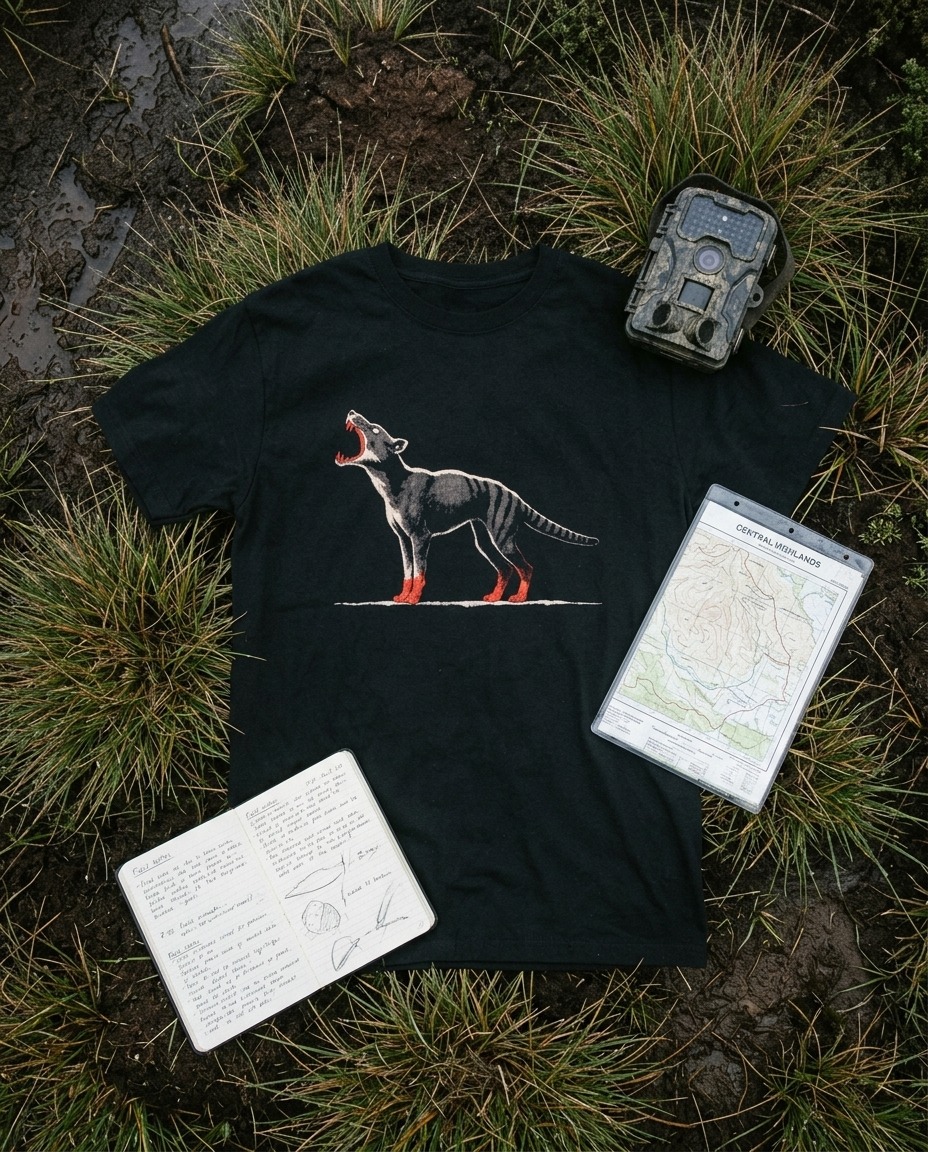 Thylacine Tee — Tasmania | Garment-Dyed Cotton Tasmanian Tiger T-Shirt - Image 2