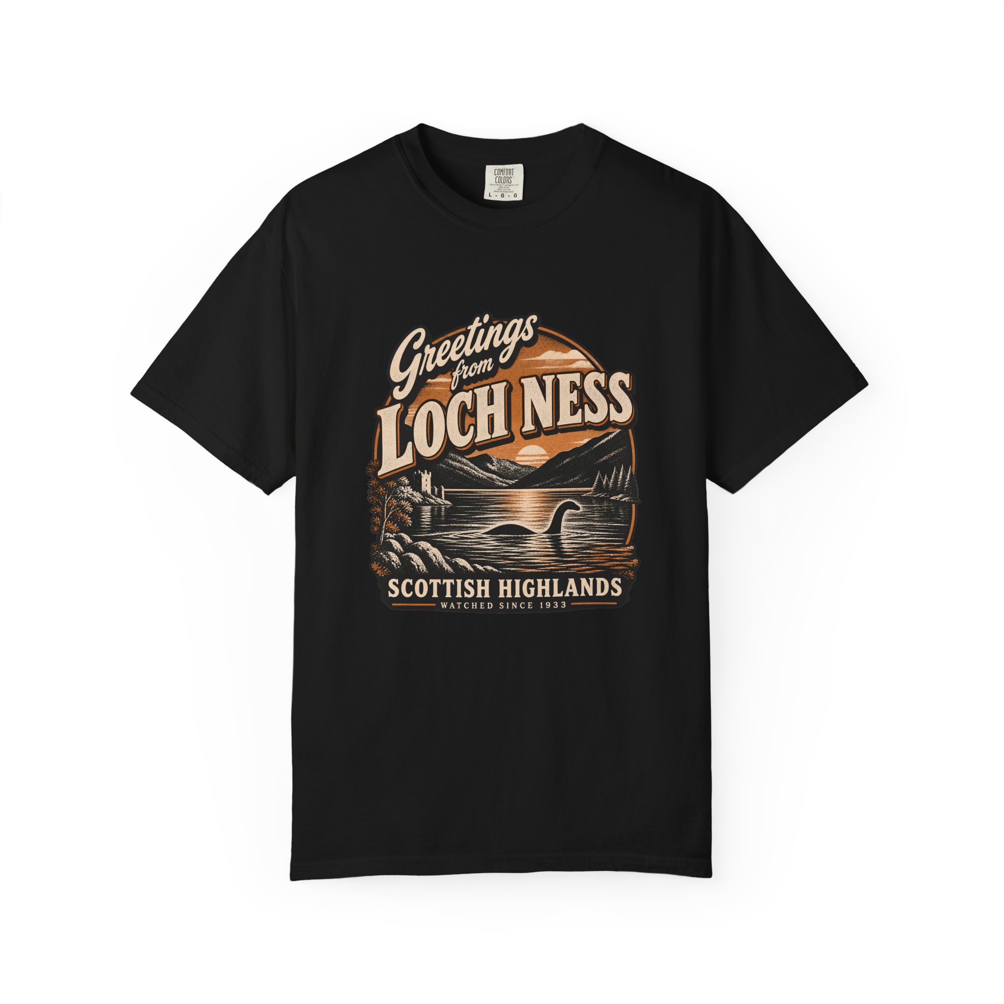 Greetings from Loch Ness Tee — Loch Ness Monster - Image 4