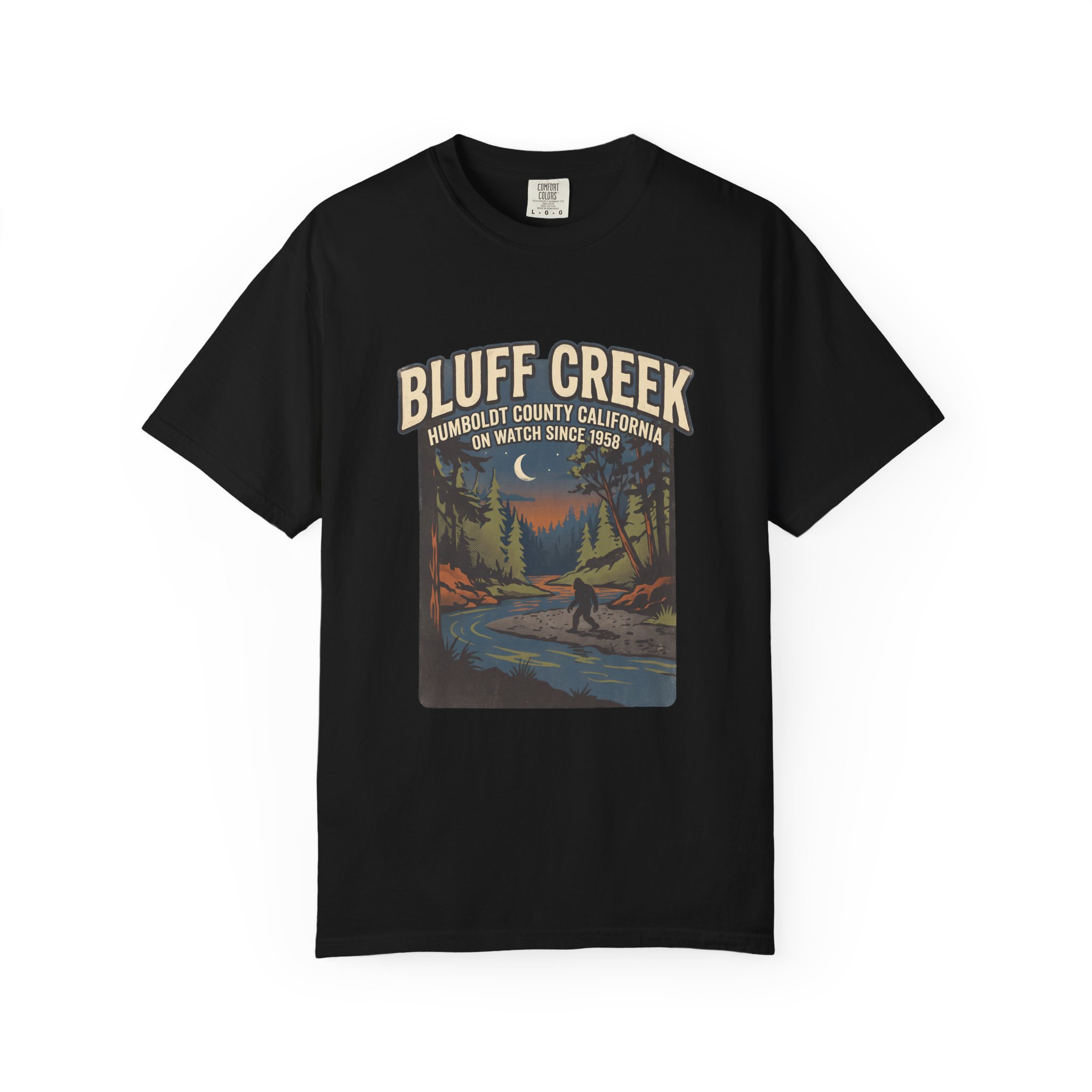 Bluff Creek On Watch Tee — Bigfoot - Image 4