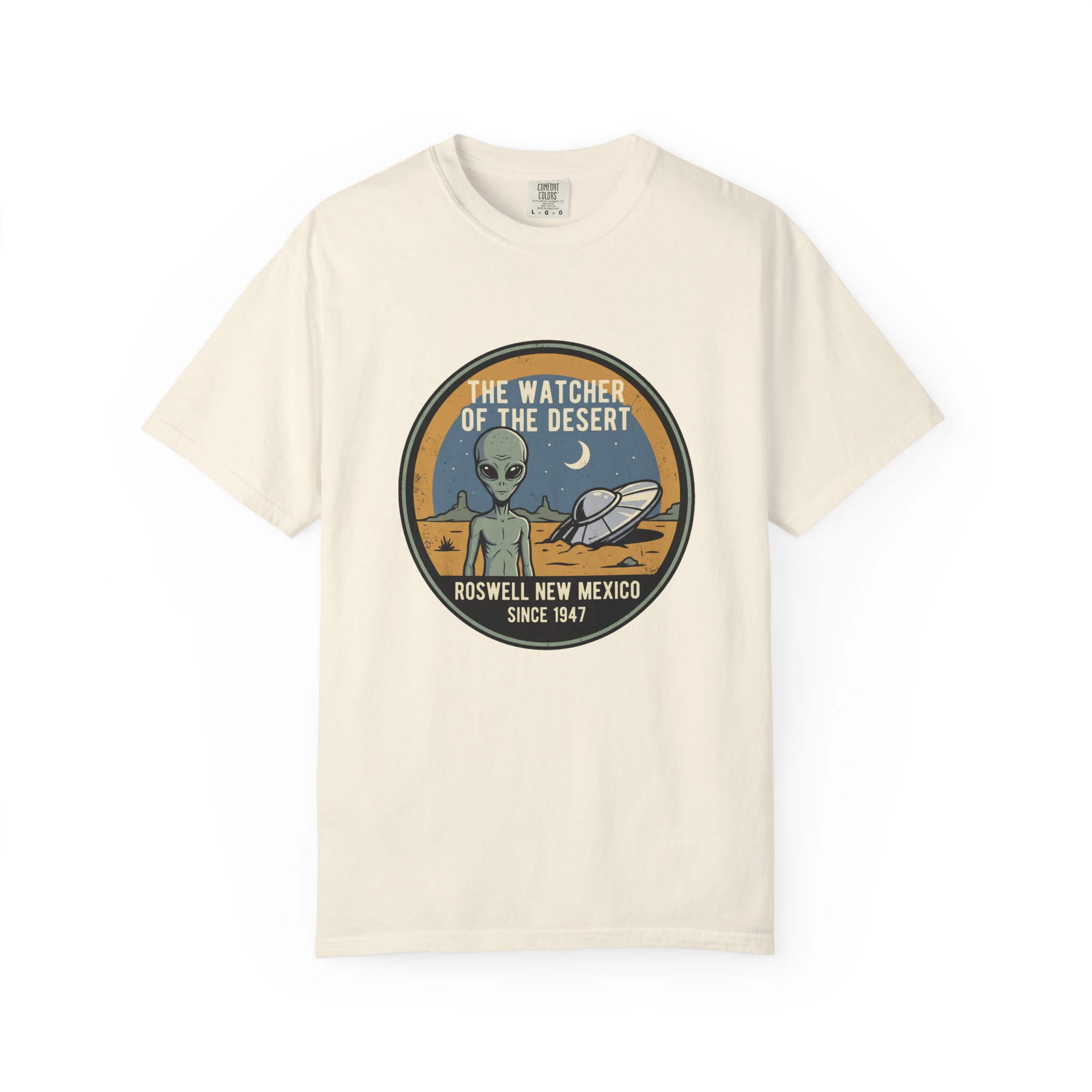 Watcher of the Desert Tee — Grey Alien - Image 8