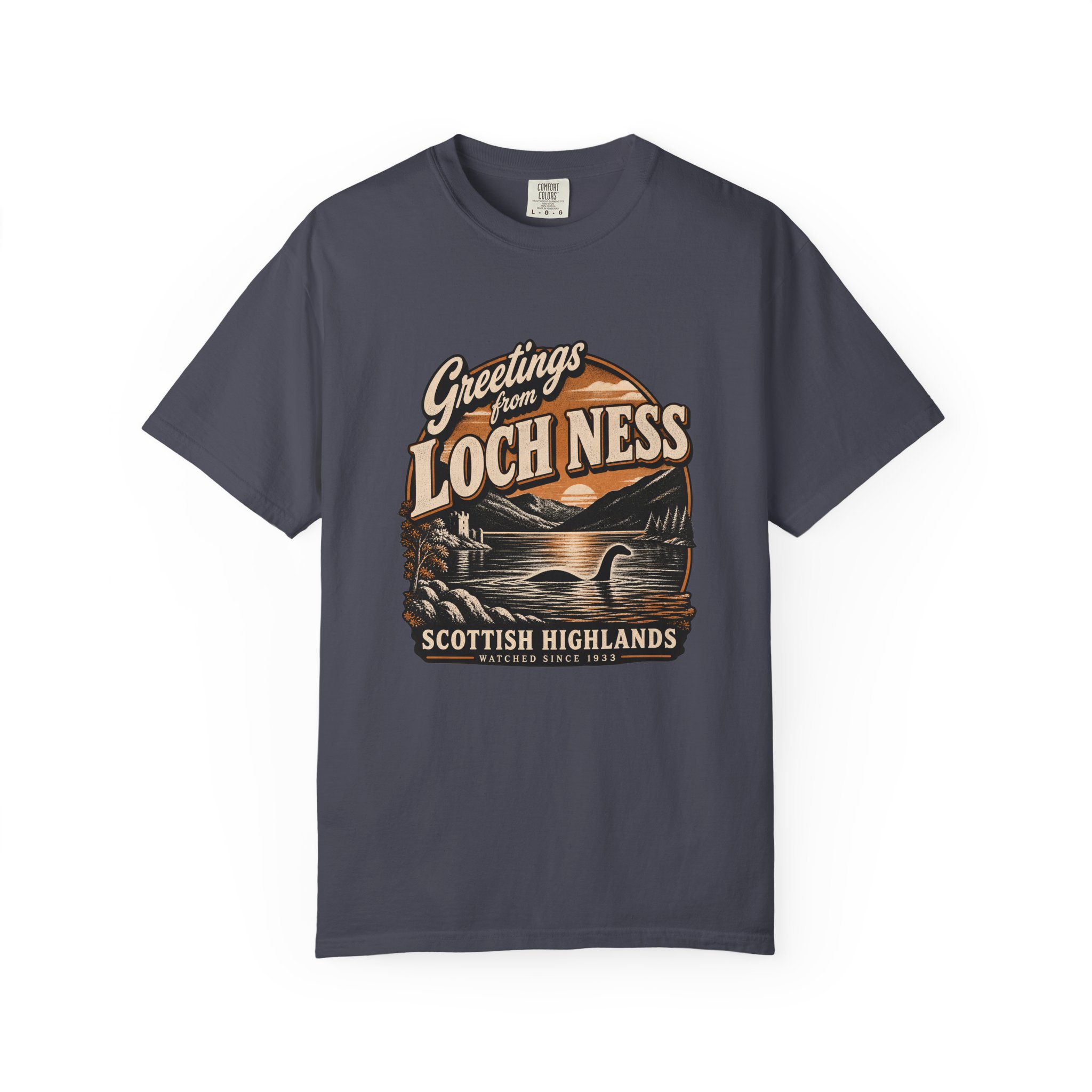Greetings from Loch Ness Tee — Loch Ness Monster - Image 7
