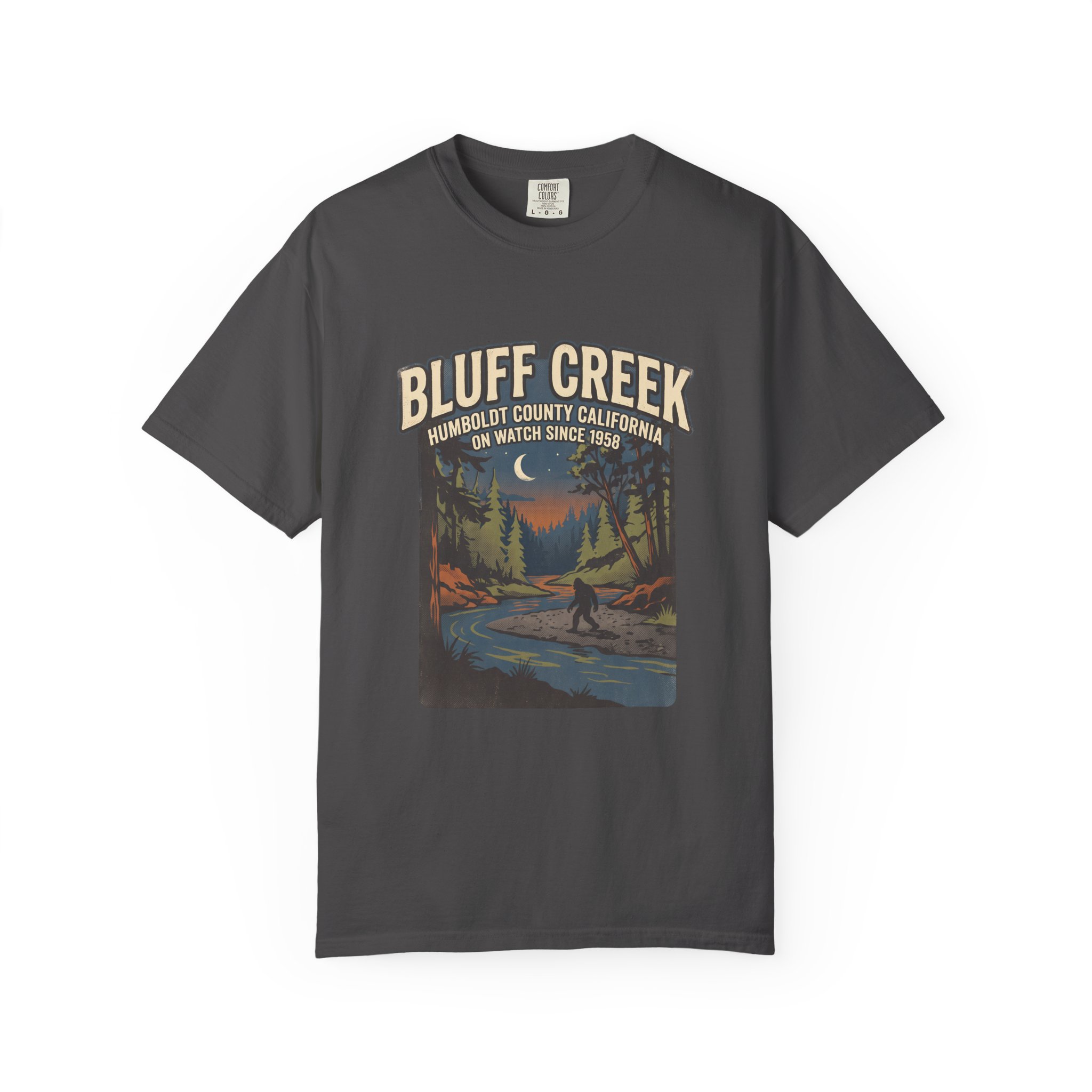 Bluff Creek On Watch Tee — Bigfoot - Image 5