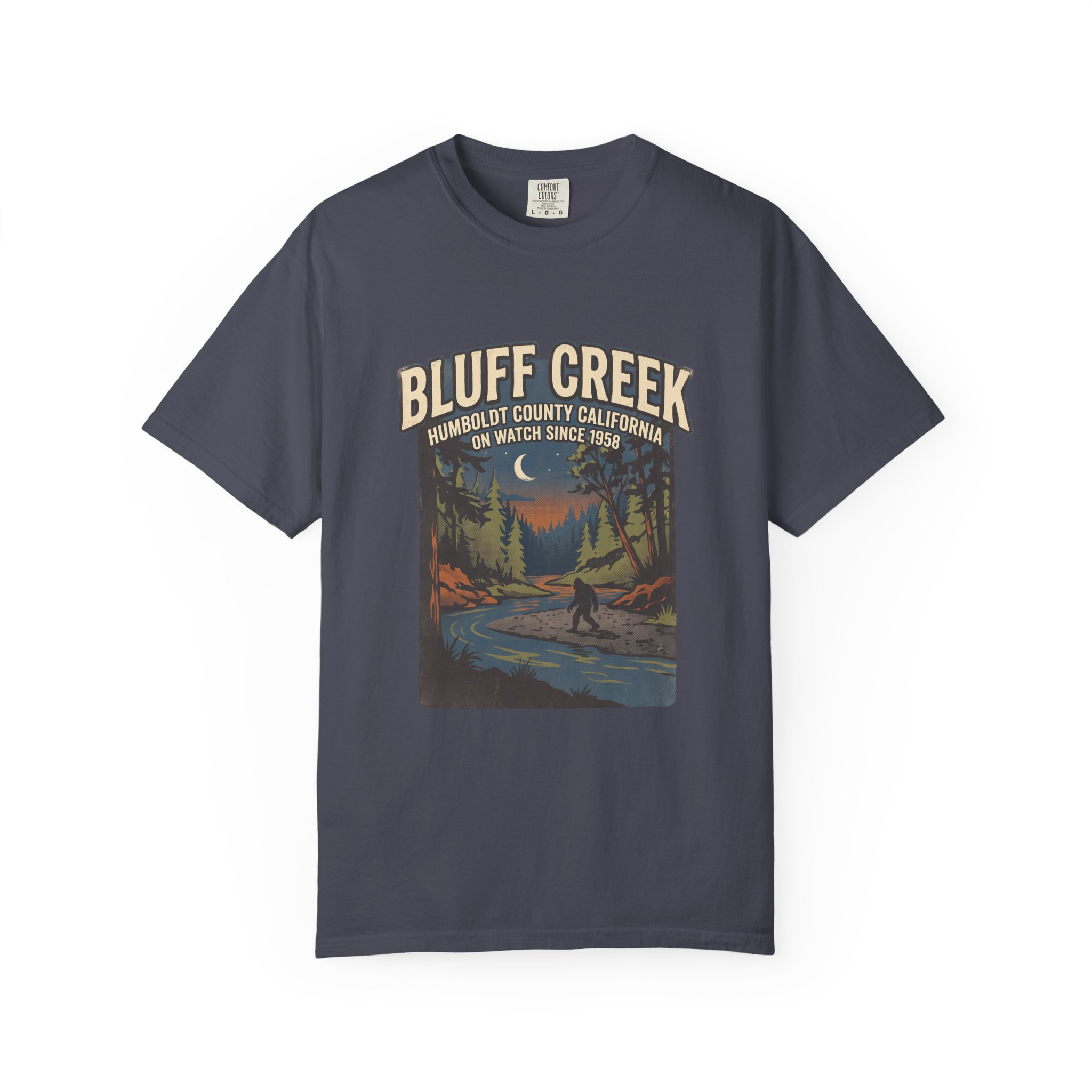 Bluff Creek On Watch Tee — Bigfoot - Image 7