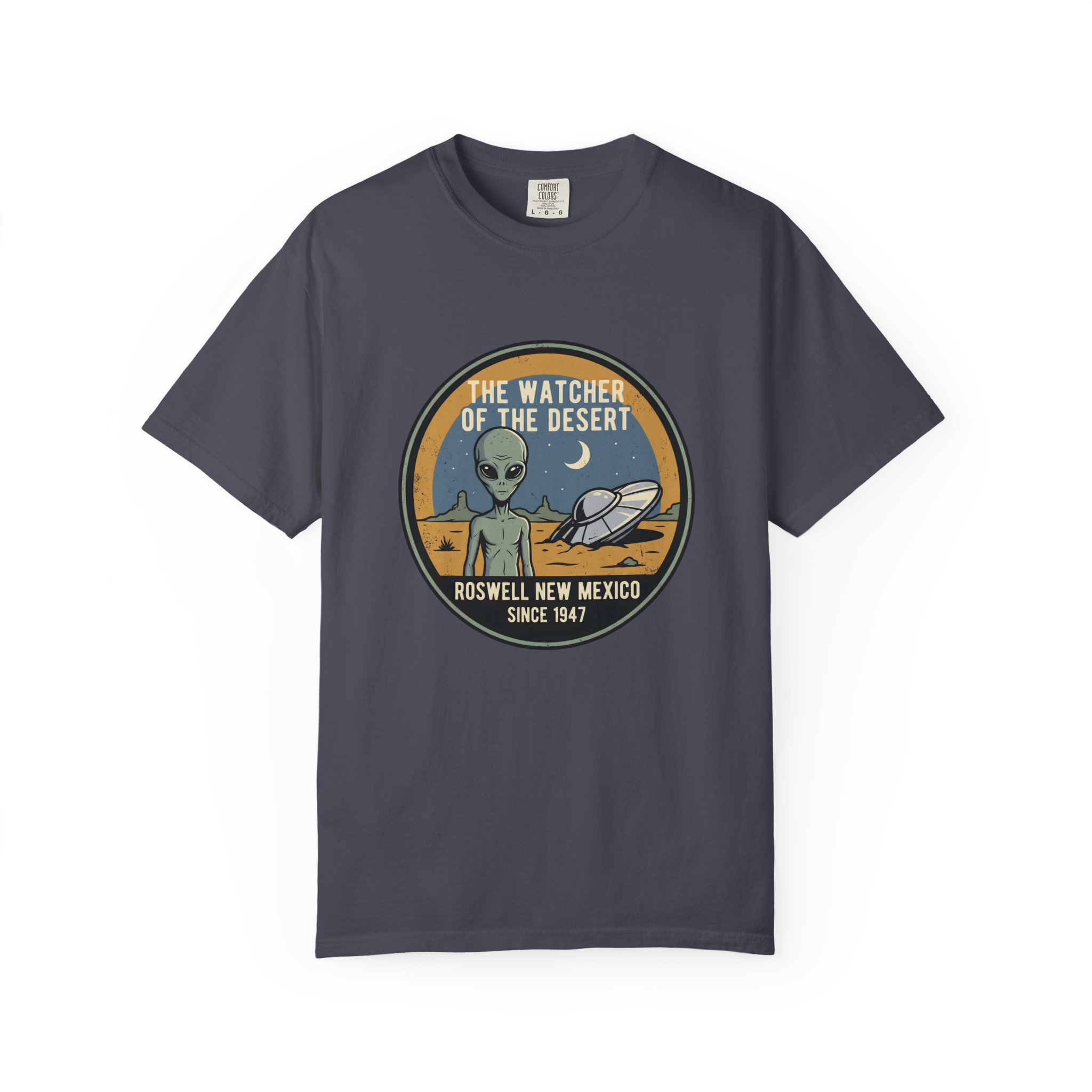 Watcher of the Desert Tee — Grey Alien - Image 7
